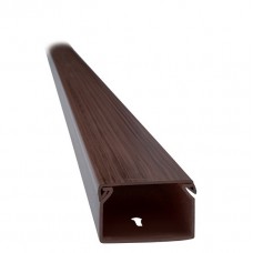 Κανάλι Πλαστικό 15mmX10mm Καφέ Σκούρο 2m